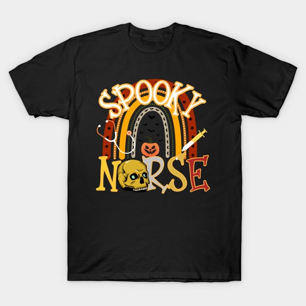 Spooky Nurse Gift Idea T-Shirt by mebcreations